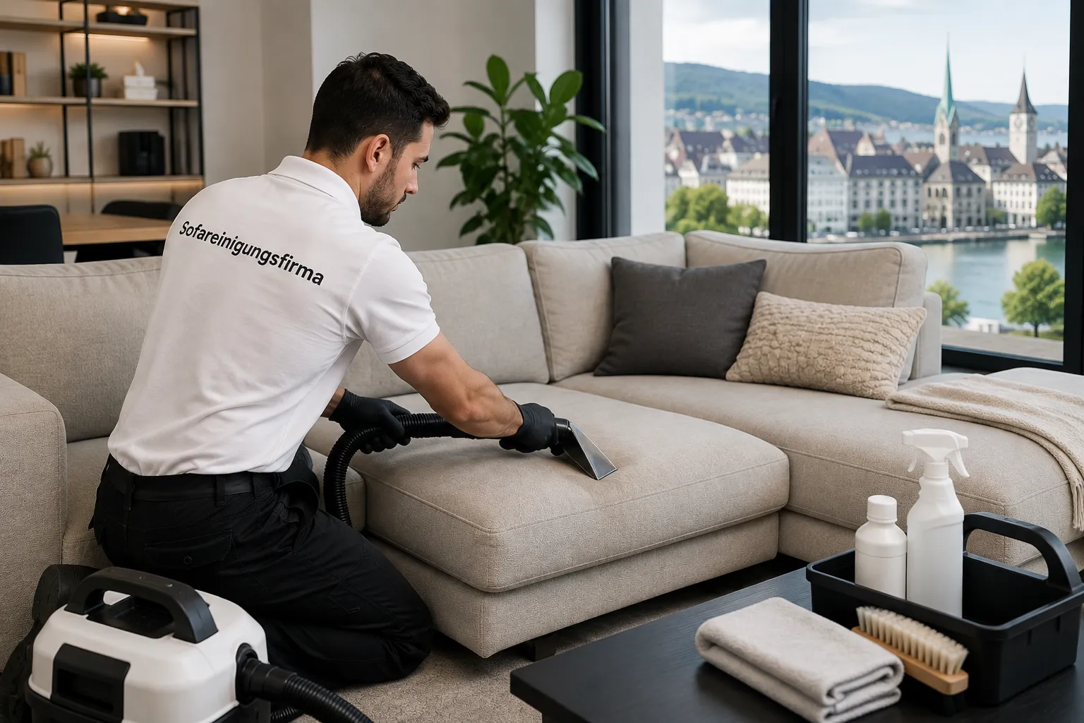 Stoffsofa reinigen: So finden Sie die passende Methode in Zürich