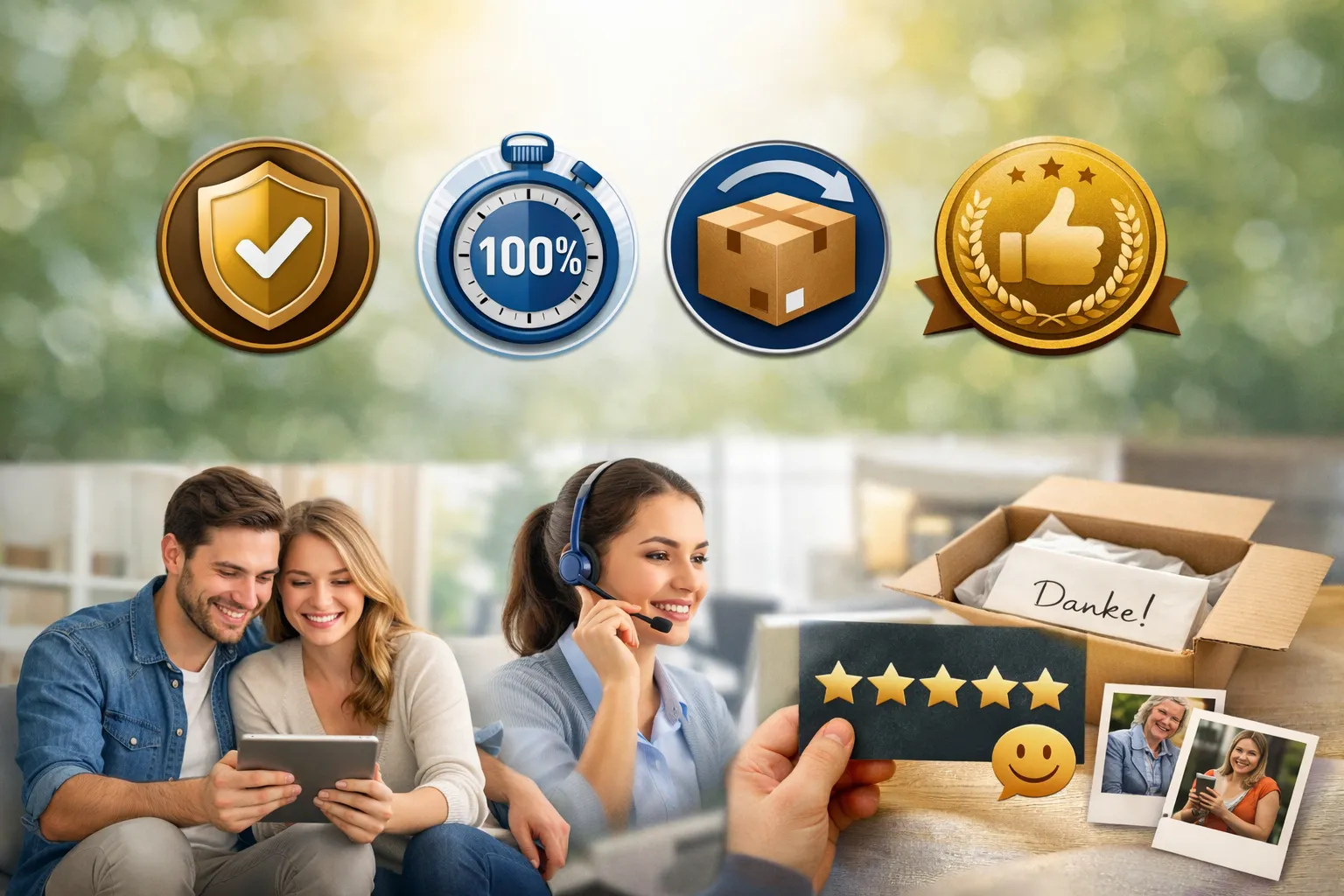 Unsere Garantien und Kundenerfahrungen